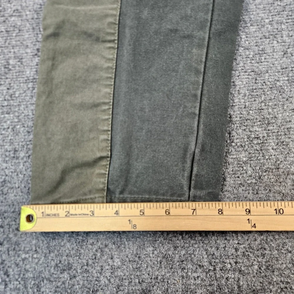 Primitive Skateboarding Mens Medium Colorblock Cargo Pants Green Cotton Canvas